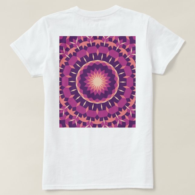 Försvinnande Mönster T Shirt (Design baksida)