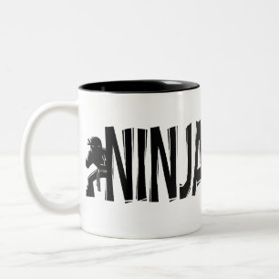 "Försvinner Ninja ", Två-Tonad Mugg