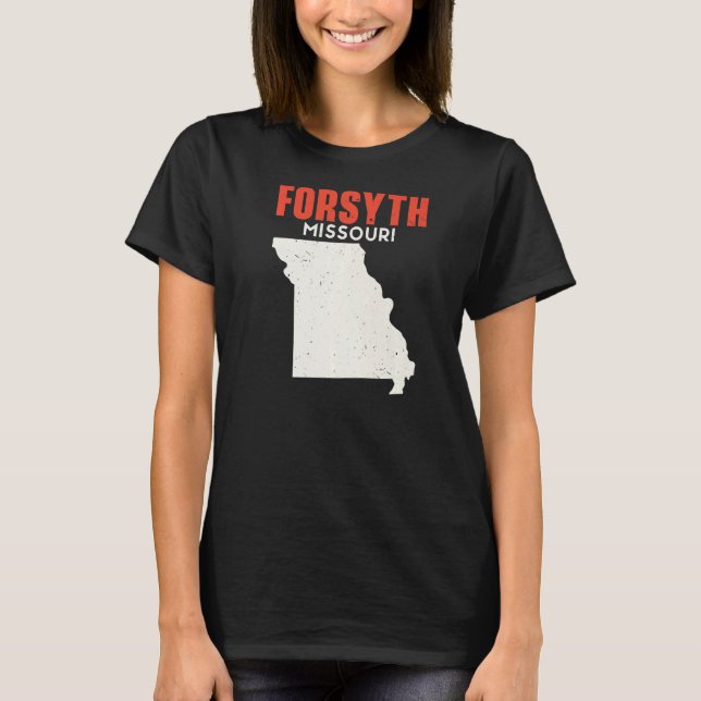 Forsyth Missouri USA State America Travel Missouri T Shirt (Framsida)