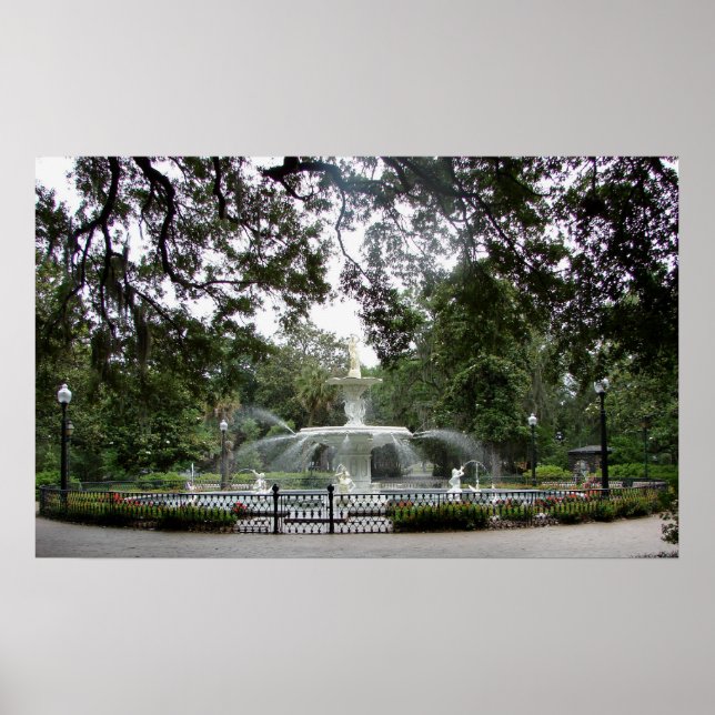 Forsyth Park Fontän - poster (Framsidan)