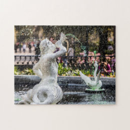 Forsyth Park Fontän | Savannah Puzzle Pussel