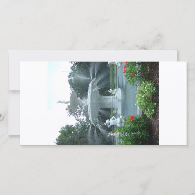 Forsyth Park, i Savannah, Ga (Framsida)