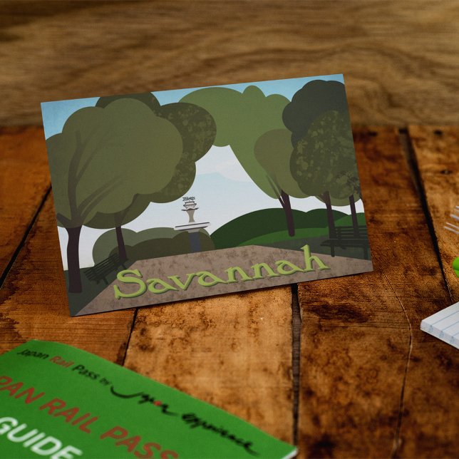 Forsyth Park i Savannah, Georgien Vykort (Skapare uppladdad)