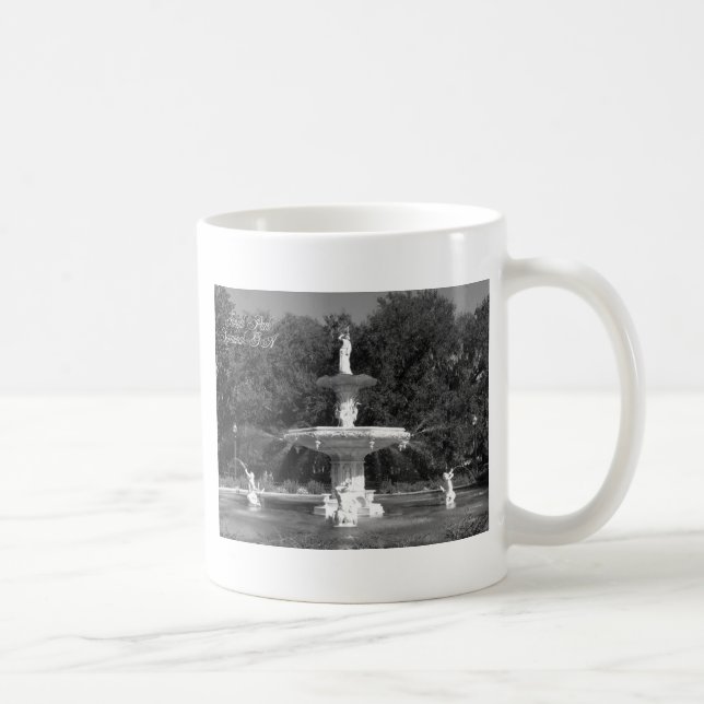 Forsyth parkerar fontänsavannahen, Georgia Kaffemugg (Höger)