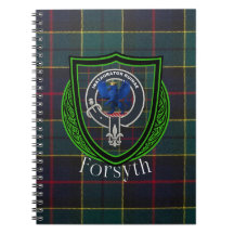 Forsyth skotska klan tartan och vapensköld
