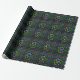 Forsyth skotska klan tartan och vapensköld presentpapper
