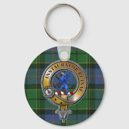 Forsyth Tartan & Badge Nyckelring