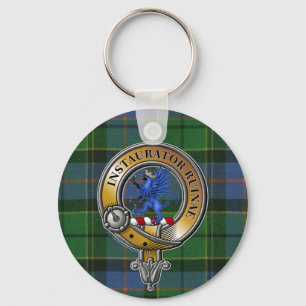 Forsyth Tartan & Badge Nyckelring