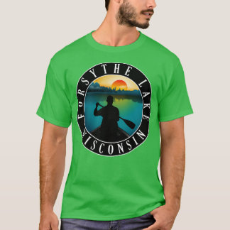 Forsythe Sjö Wisconsin Canoeing T Shirt