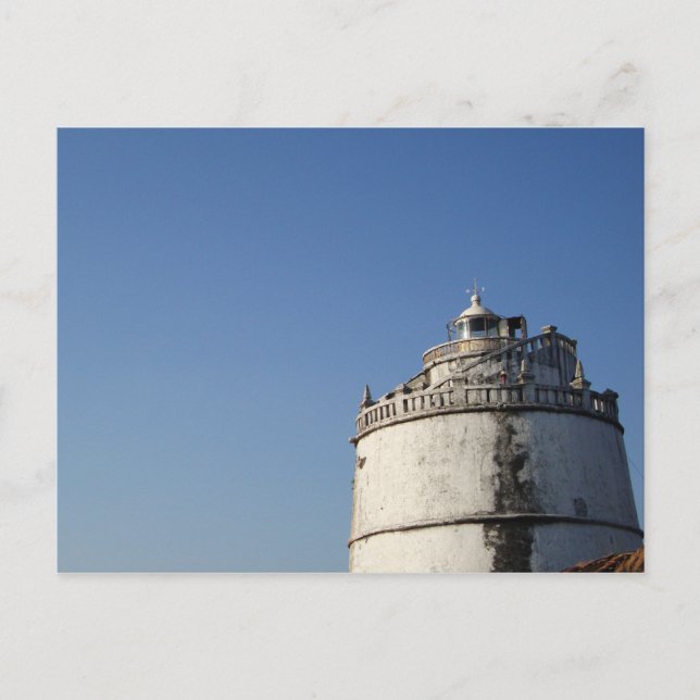 Fort Aguada fyr Goa Indien Vykort (Framsida)