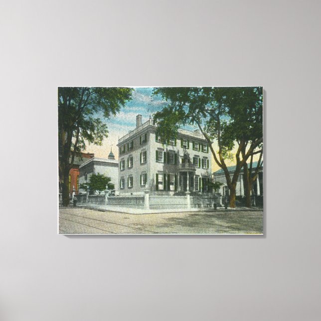 Fort Allen Park View of Casco Bay Canvastryck (Framsida)