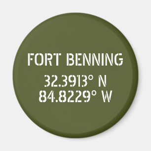 Fort Bening Latitude Longitud Magnet