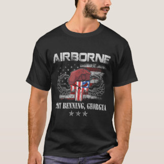 Fort Benning GA Army BaseAirborne T Shirt