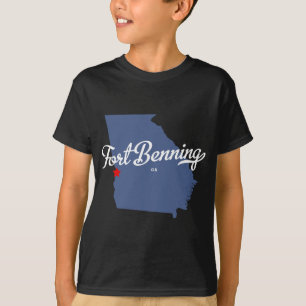 Fort Benning Georgia GA skjorta Tee Shirt