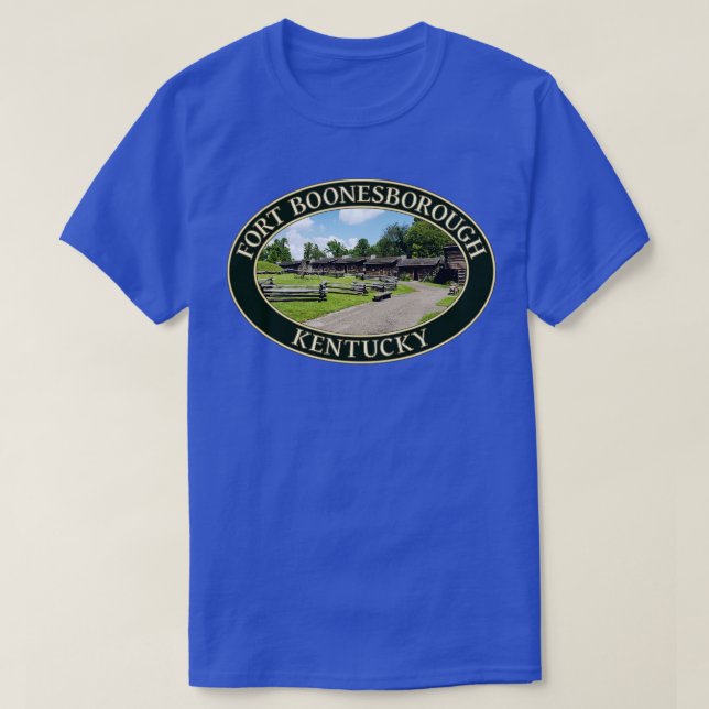 Fort Boonesborough i Kentuc under 1800-talet T Shirt (Design framsida)