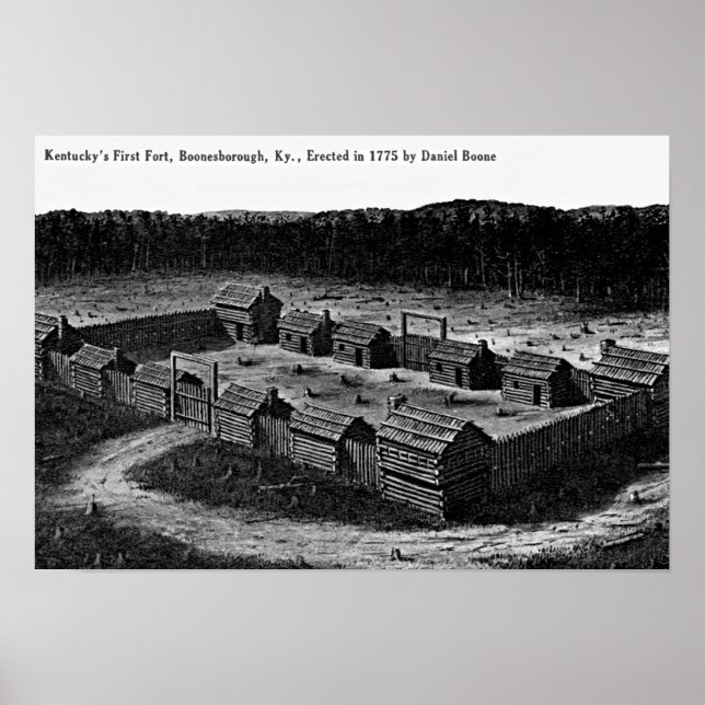 Fort Boonesborough, Kentucky Poster (Framsidan)