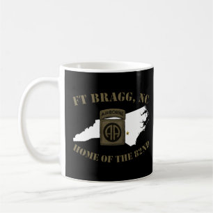 Fort Bragg-arméns militärbas efter Fayetteville Nc Kaffemugg