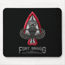 Fort Bragg Black Mousepad