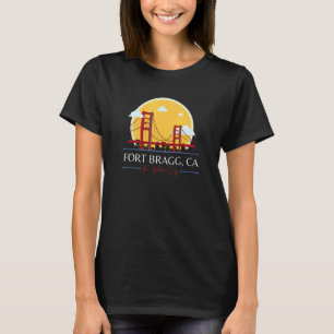 Fort Bragg CA Golden Grind Bridge Bad Geography St T Shirt