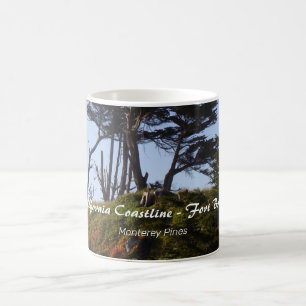 Fort Bragg California Kusten Monterey Gräs Kaffemugg
