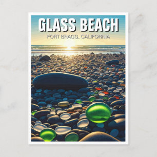 Fort Bragg Glass Beach California Vykort