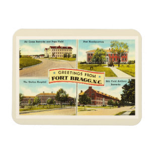 Fort Bragg nr. vintageSouvenir för 2 North Magnet