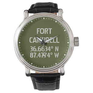 Fort Campbell Latitude Longitud Armbandsur