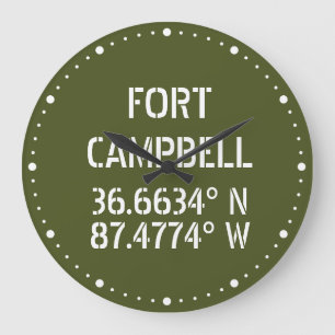 Fort Campbell Latitude Longitud  Stor Klocka