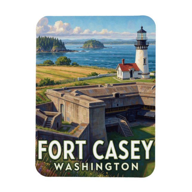 Fort Casey State Park — Washington Magnet (Vertikal)