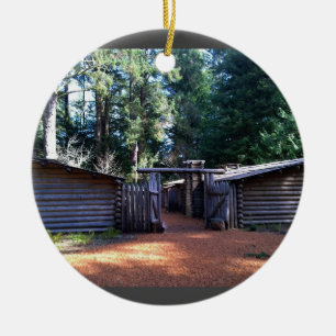 Fort Clatsop, Astoria, Oregon Julgransprydnad Keramik