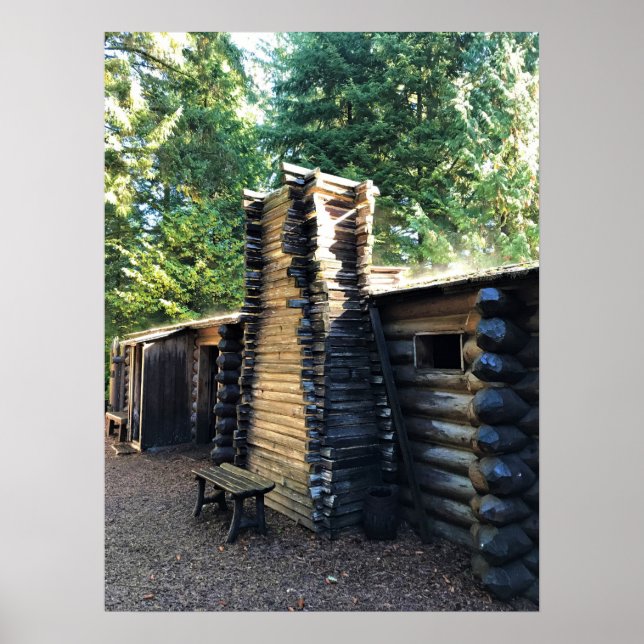 Fort Clatsop, Astoria, Oregon Poster (Framsidan)