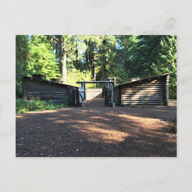 Fort Clatsop, Astoria, Oregon Vykort (Framsida)