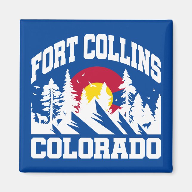 Fort Collins,Colorado Magnet (Framsidan)