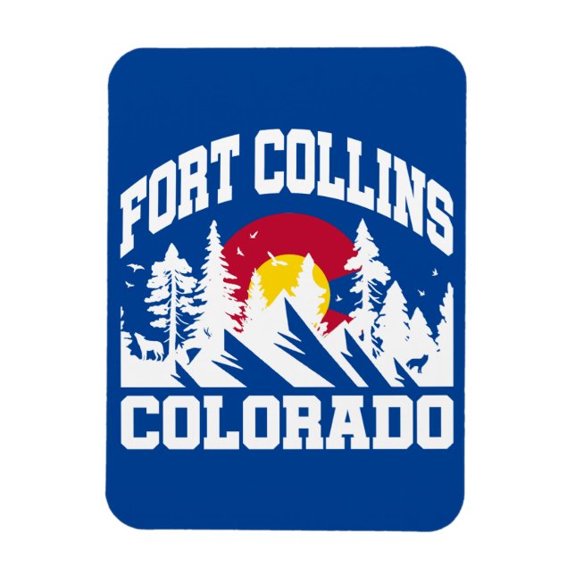 Fort Collins,Colorado Magnet (Vertikal)
