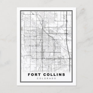 Fort Collins Karta Helg Vykort