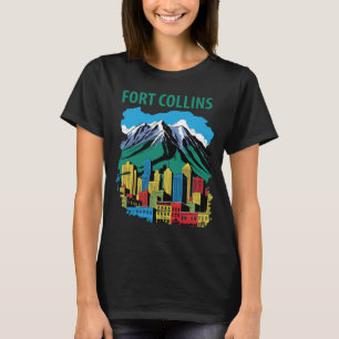 Fort Collins Skyline Mountain Resa T-Shirt