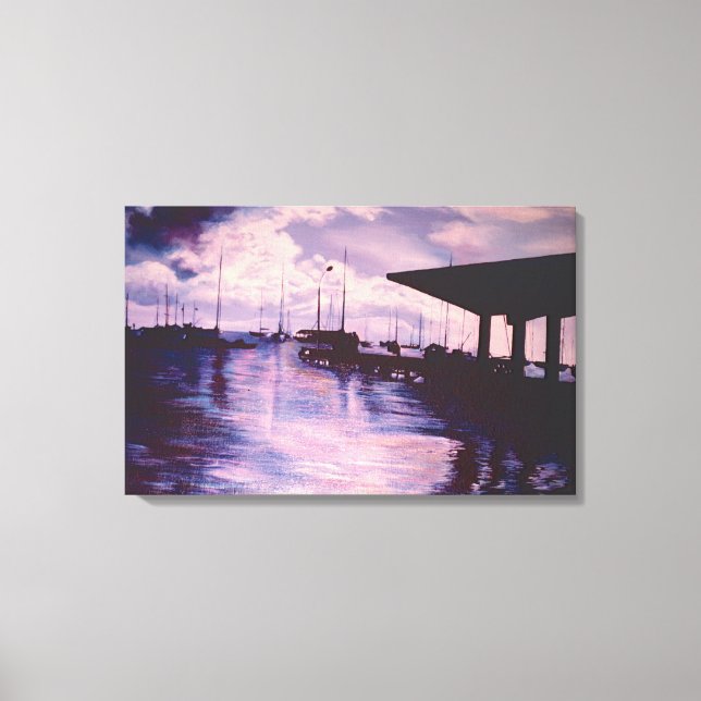 Fort de Frankrike hamn Canvastryck (Framsida)