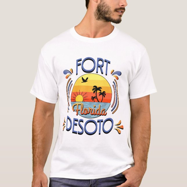 Fort De Soto, Florida T Shirt (Framsida)