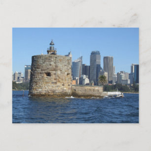 Fort Denison & Sydney Skyline vykort