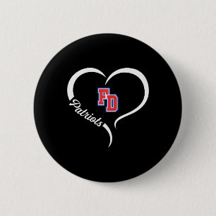 Fort Dorchester Patriots Logotyp HalHeart Slogan H Knapp