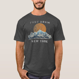 Fort Drum New York Mountain Sunset Scene T Shirt