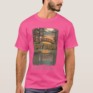 Fort Drum New York NY Tranquil Vatten SD678 T Shirt