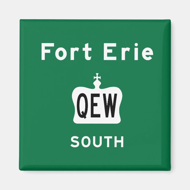 Fort Erie QEW Magnet (Framsidan)
