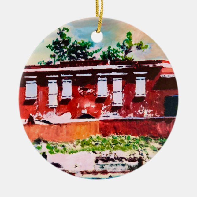 Fort Frederik Ceramic Circle Ornament (Framsidan)