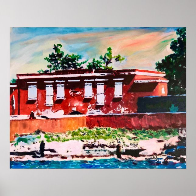 Fort Frederik Historical Landmark Poster 20 x 16 (Framsidan)