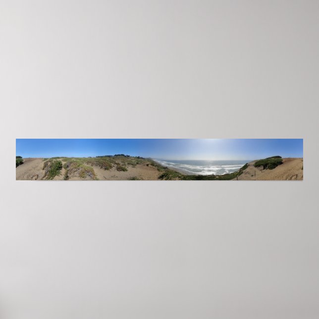 Fort Funston Panorama Poster (Framsidan)