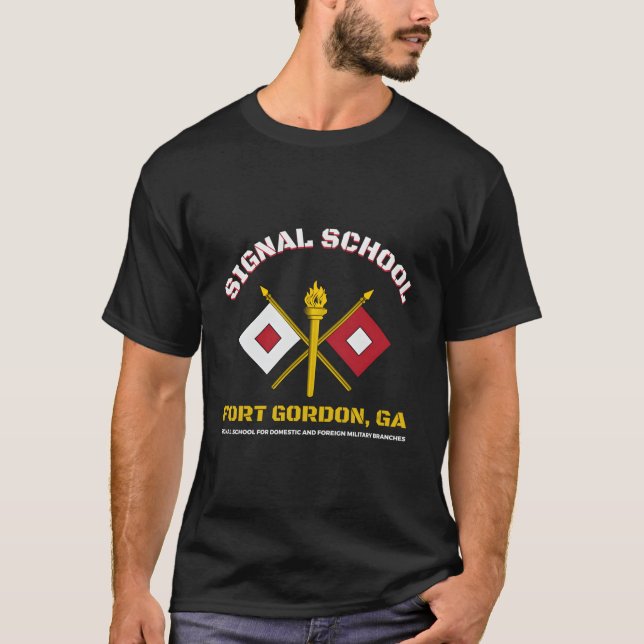 Fort Gordon Signal School T Shirt (Framsida)