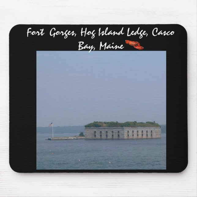 Fort Gorges, Hog Island Ledge, Casco Bay, Maine Musmatta (Framsidan)
