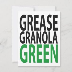 Fort, granola, GRÖNT! Inbjudningar