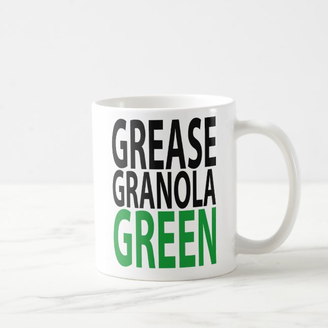 Fort, granola, GRÖNT! Kaffemugg (Höger)